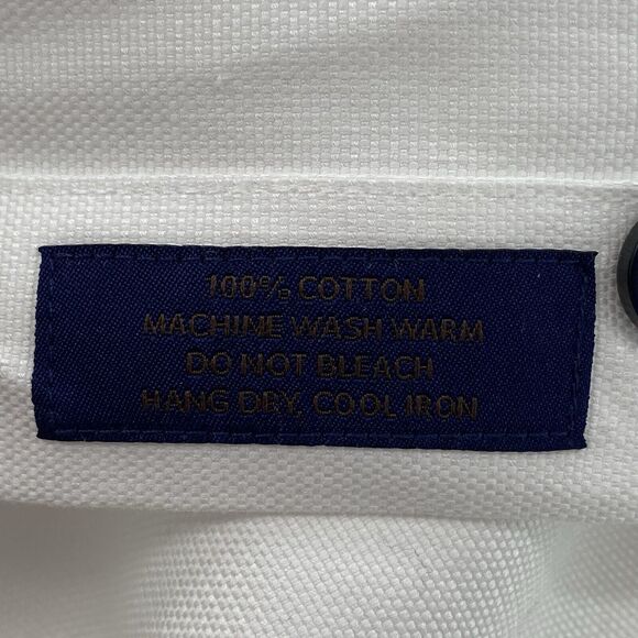 David Donahue Dress Shirt Men's 18 36/37 White Business Office Preppy Normcore - Picture 11 of 13